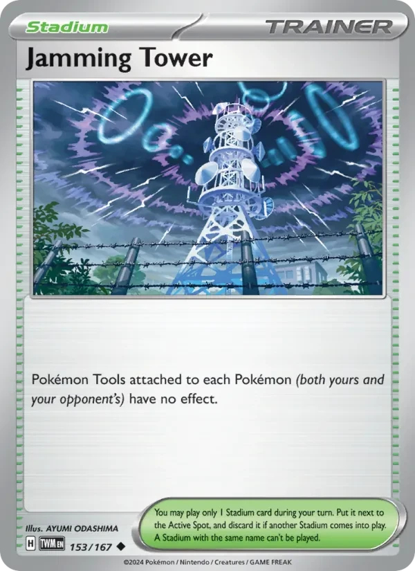 Jamming Tower 153/167 Twilight Masquerade Pokémon card