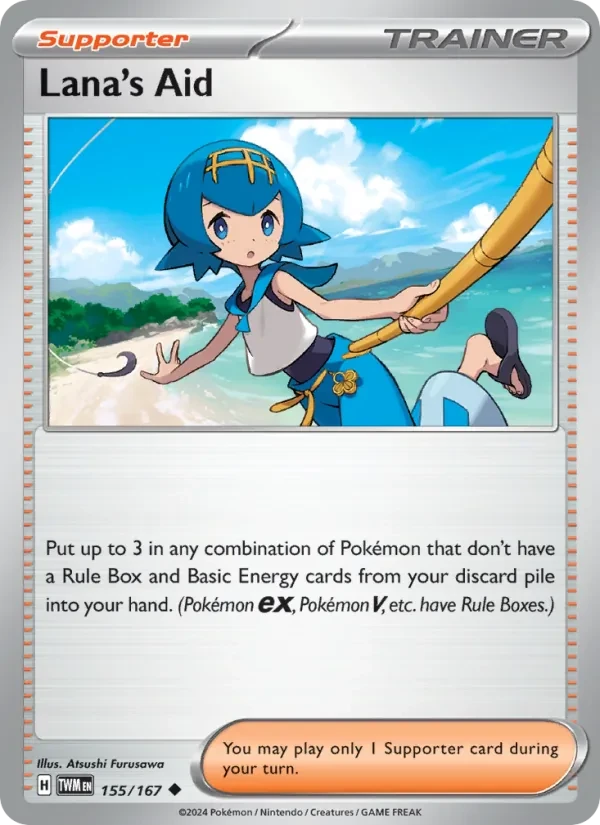 Lana's Aid 155/167 Twilight Masquerade Pokémon card