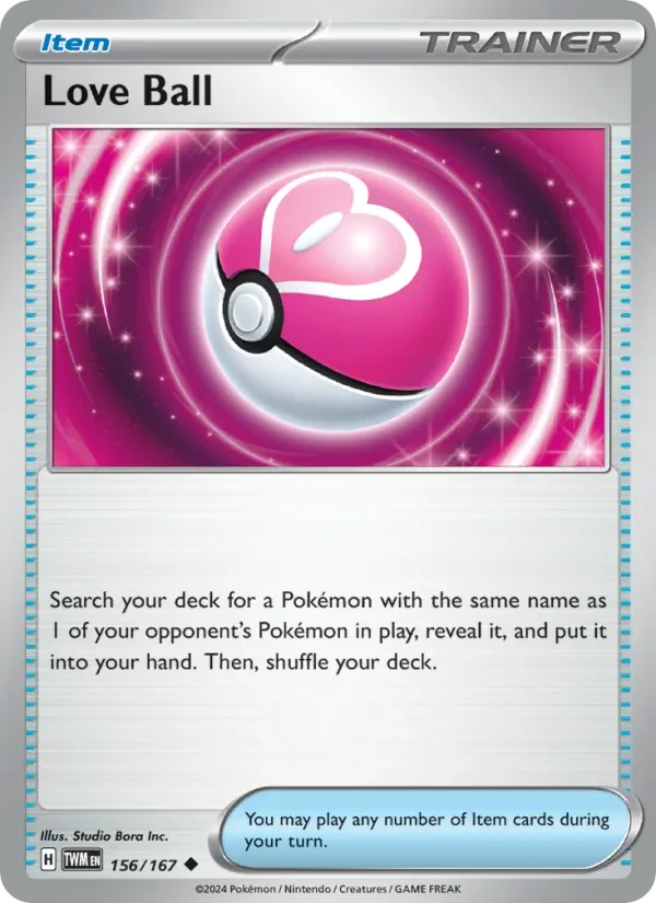 Love Ball 156/167 Twilight Masquerade Pokémon card