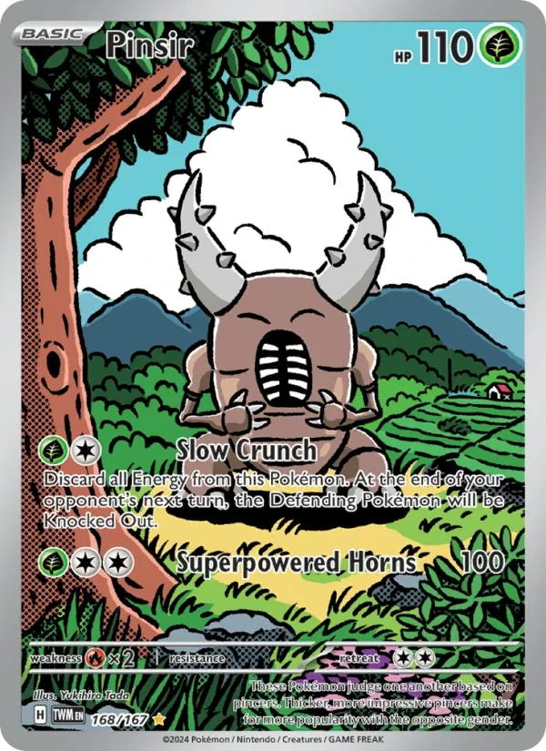 Pinsir 168/167 Twilight Masquerade Pokémon card