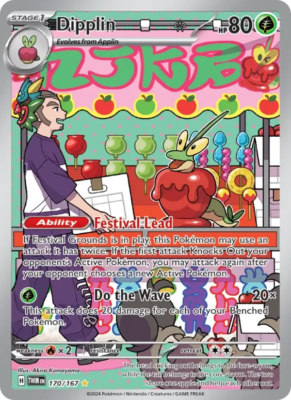 Dipplin 170/167 Twilight Masquerade Pokémon card
