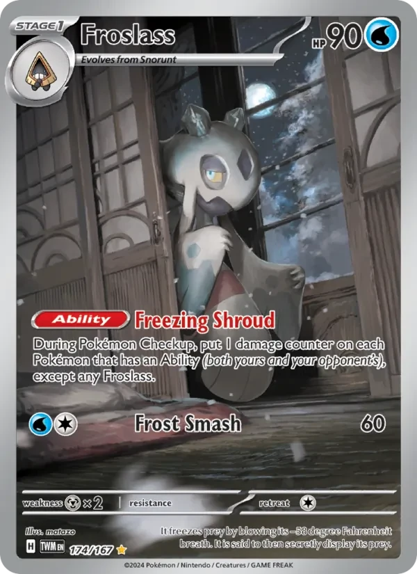 Froslass 174/167 Twilight Masquerade Pokémon card