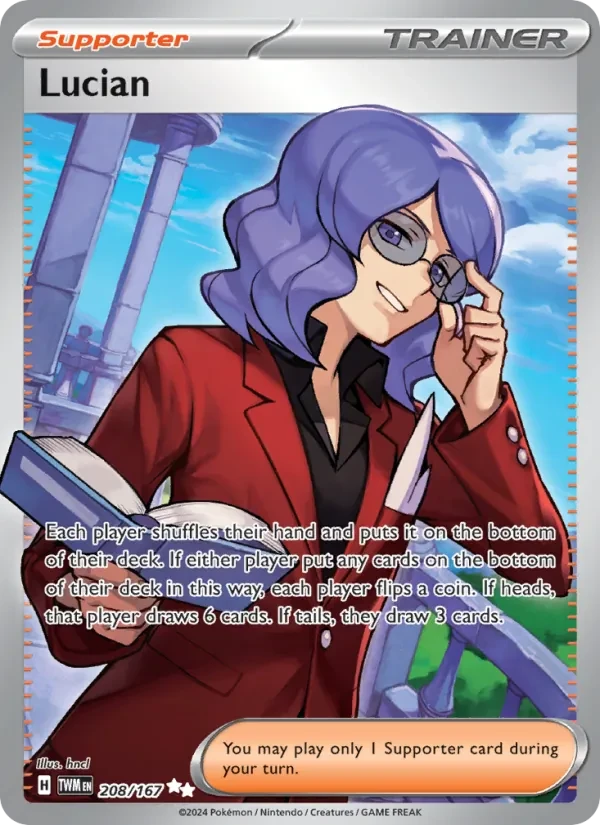 Lucian 208/167 Twilight Masquerade Pokémon card