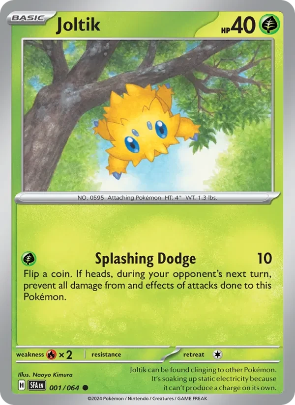 Joltik 001/64 Shrouded Fable Pokémon Karte