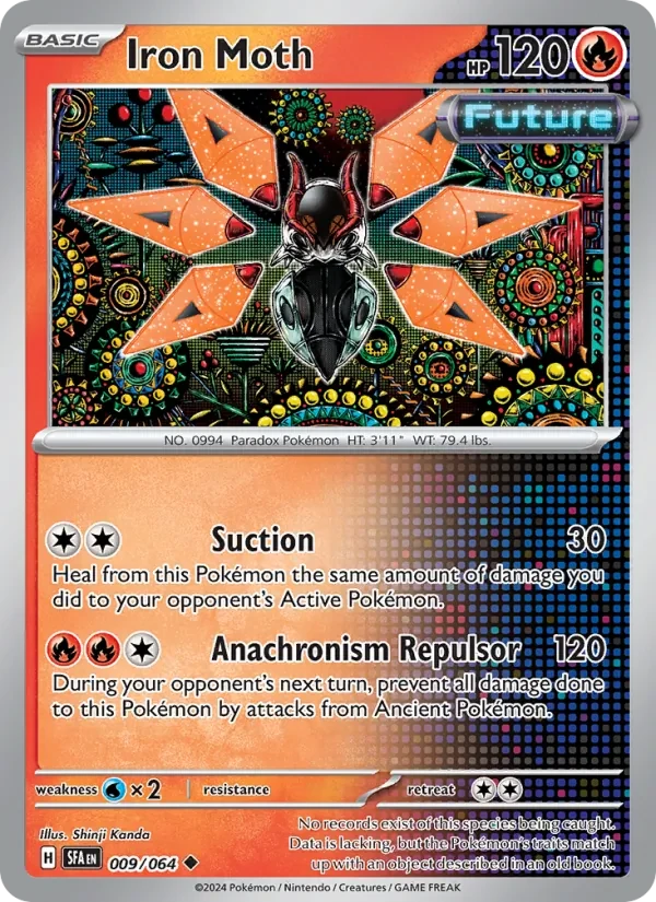 Iron Moth 009/64 Shrouded Fable Pokémon card