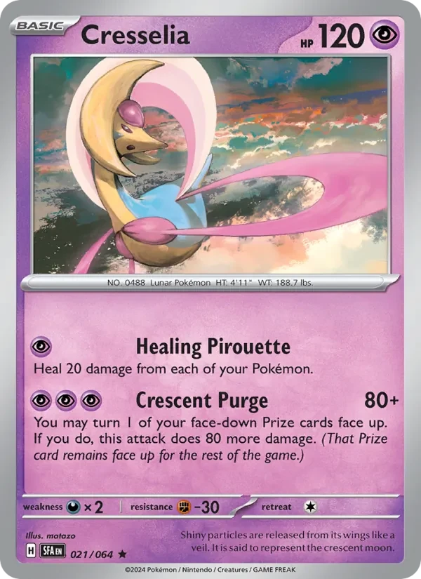Cresselia 021/64 Shrouded Fable Pokémon card