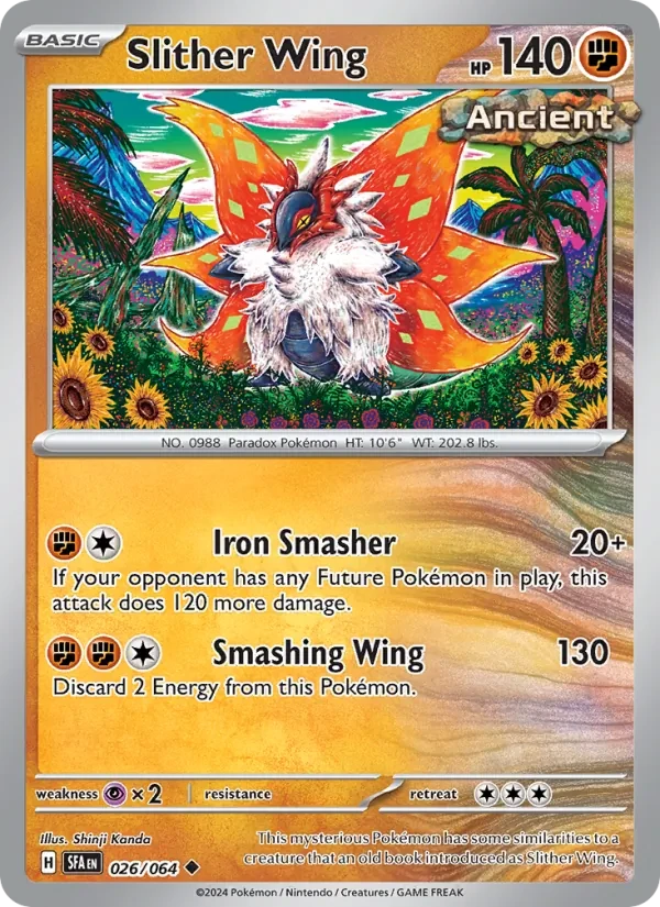 Slither Wing 026/64 Shrouded Fable Pokémon card