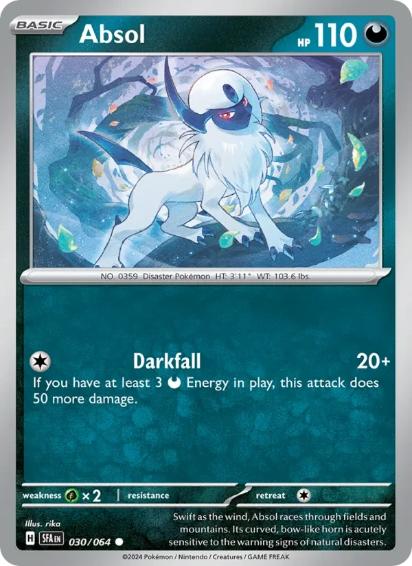Absol 030/64 Shrouded Fable Pokémon card