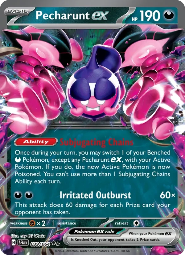 Pecharunt ex 039/64 Shrouded Fable Pokémon card