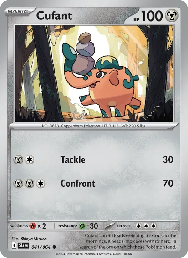 Cufant 041/64 Shrouded Fable Pokémon card