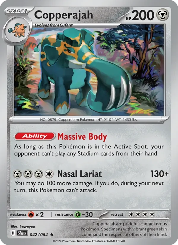 Copperajah 042/64 Shrouded Fable Pokémon card