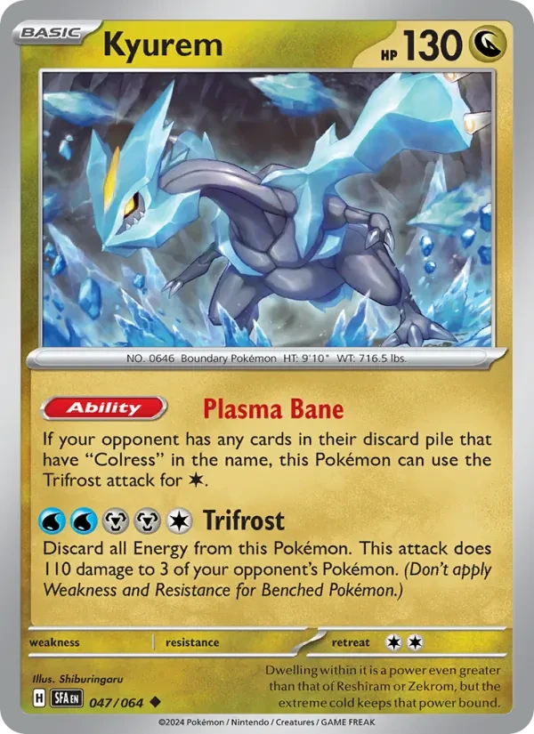 Kyurem 047/64 Shrouded Fable Pokémon Karte