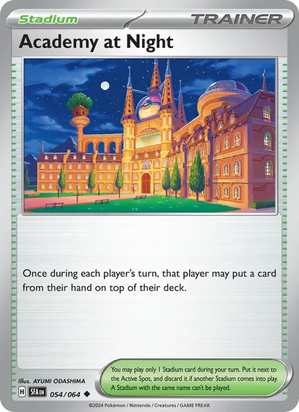 Academy at Night 054/64 Shrouded Fable Pokémon card