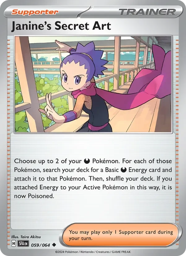 Janine's Secret Art 059/64 Shrouded Fable Pokémon card