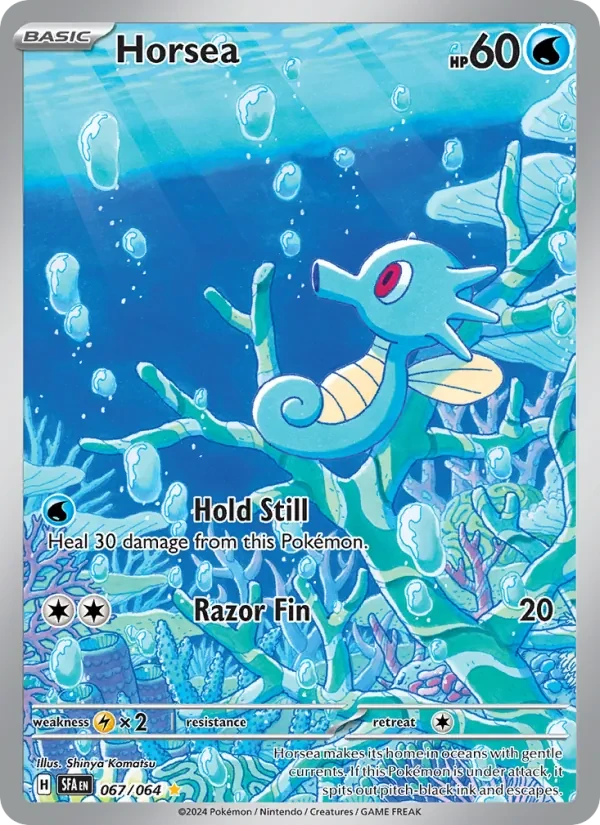 Horsea 067/64 Shrouded Fable Pokémon Karte
