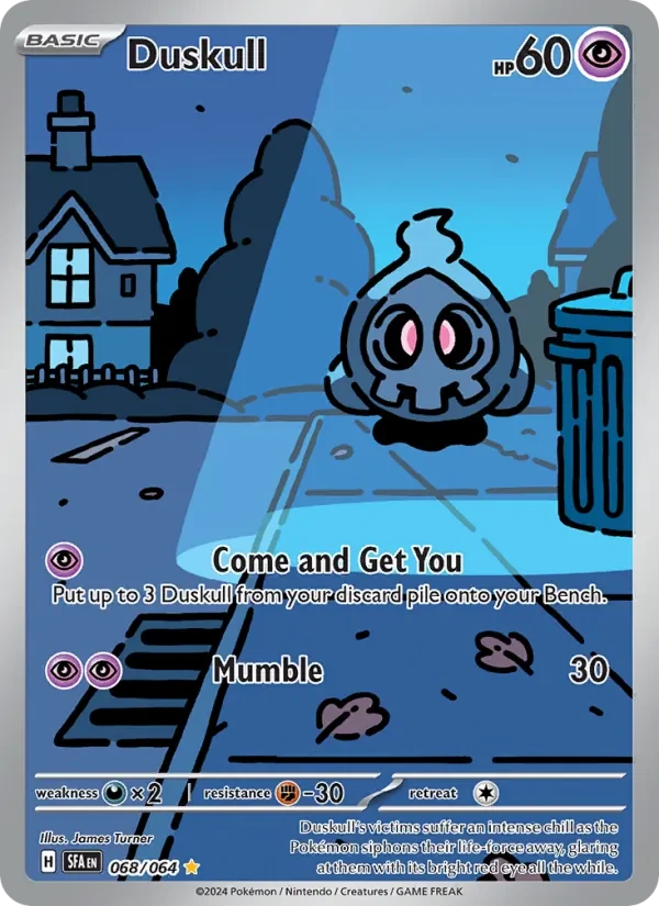 Duskull 068/64 Shrouded Fable Pokémon card