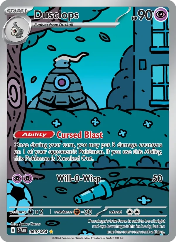 Dusclops 069/64 Shrouded Fable Pokémon card