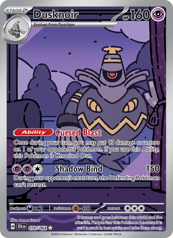 Dusknoir 070/64 Shrouded Fable Pokémon card