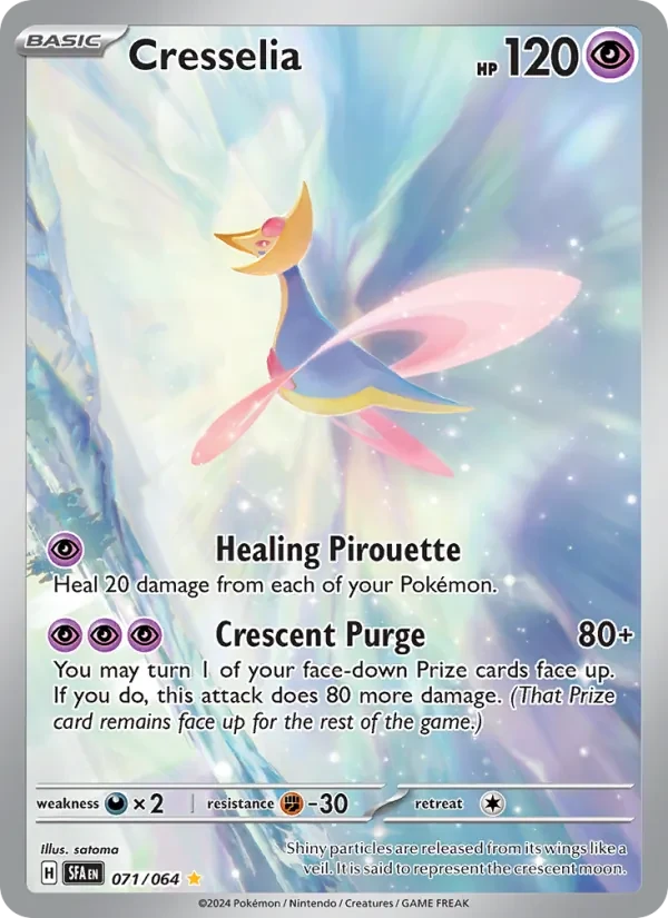Cresselia 071/64 Shrouded Fable Pokémon card