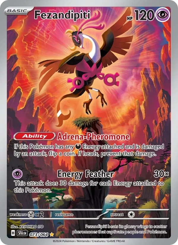 Carta Pokémon Fezandipiti 073/64 Shrouded Fable