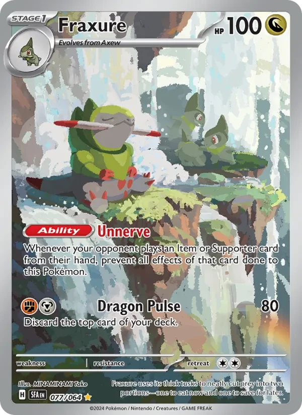Fraxure 077/64 Shrouded Fable Pokémon Karte