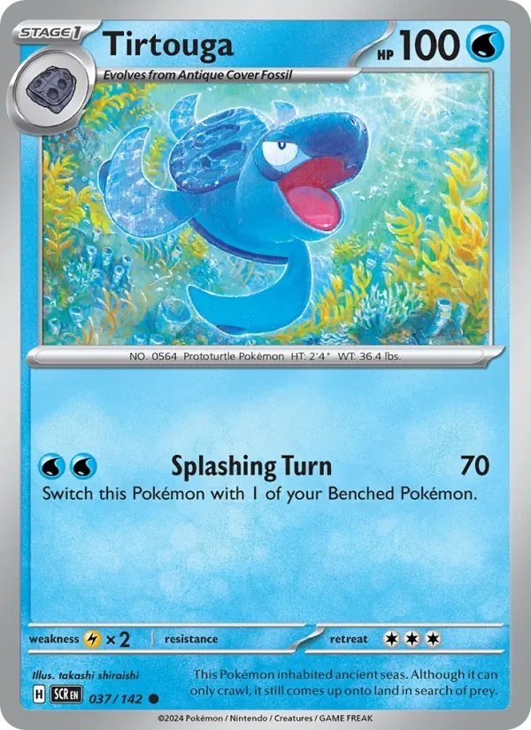 Tirtouga 037/142 Stellar Crown Pokémon card