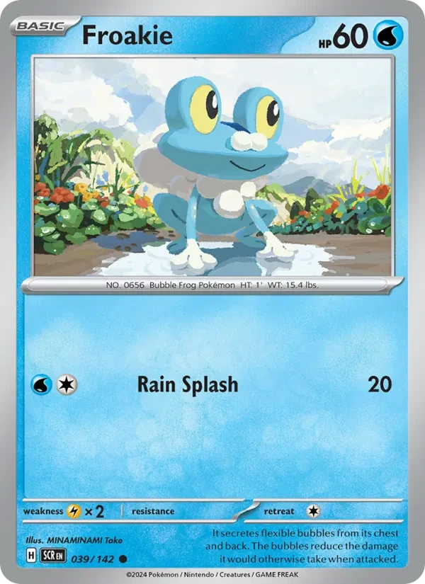 Froakie 039/142 Stellar Crown Pokémon card