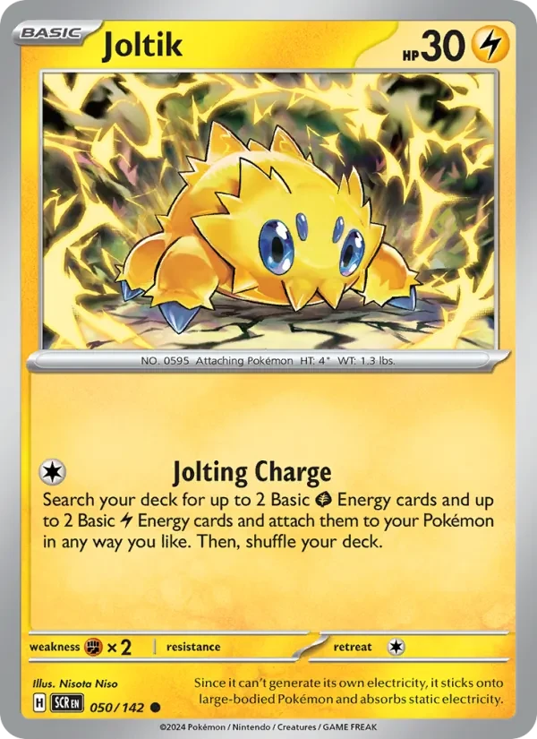 Joltik 050/142 Stellar Crown Pokémon card