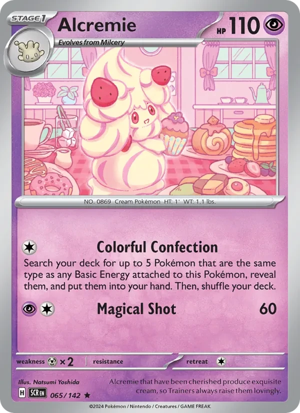 Alcremie 065/142 Stellar Crown Pokémon card