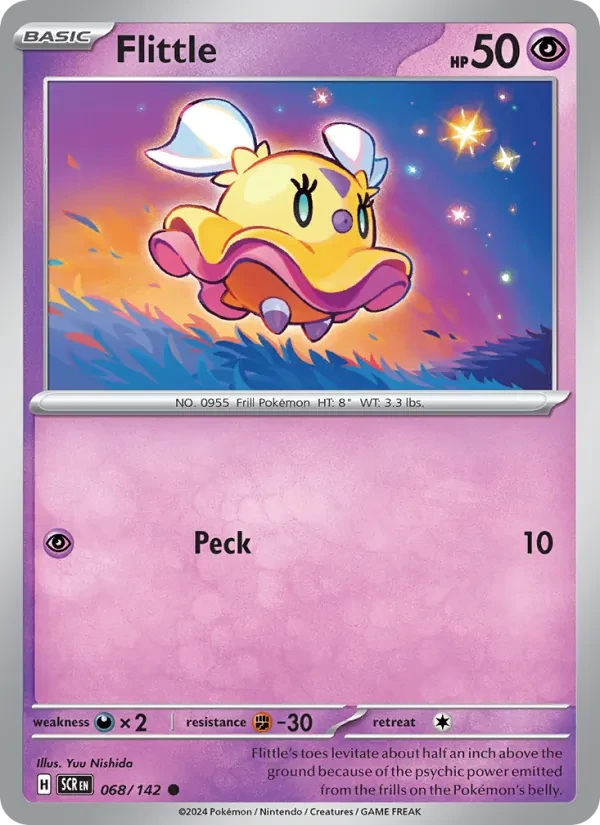 Flittle 068/142 Stellar Crown Pokémon Karte