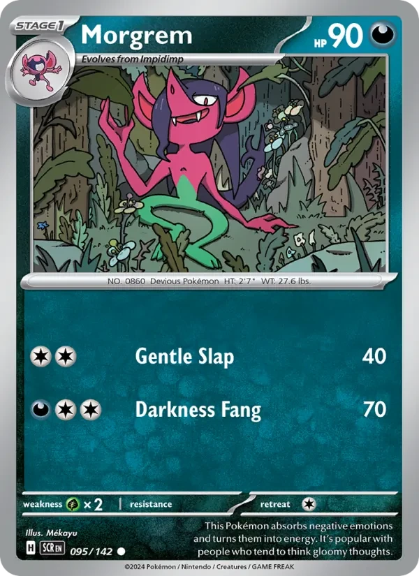 Morgrem 095/142 Stellar Crown Pokémon card