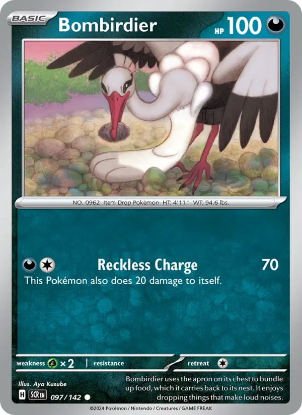 Bombirdier 097/142 Stellar Crown Pokémon Karte