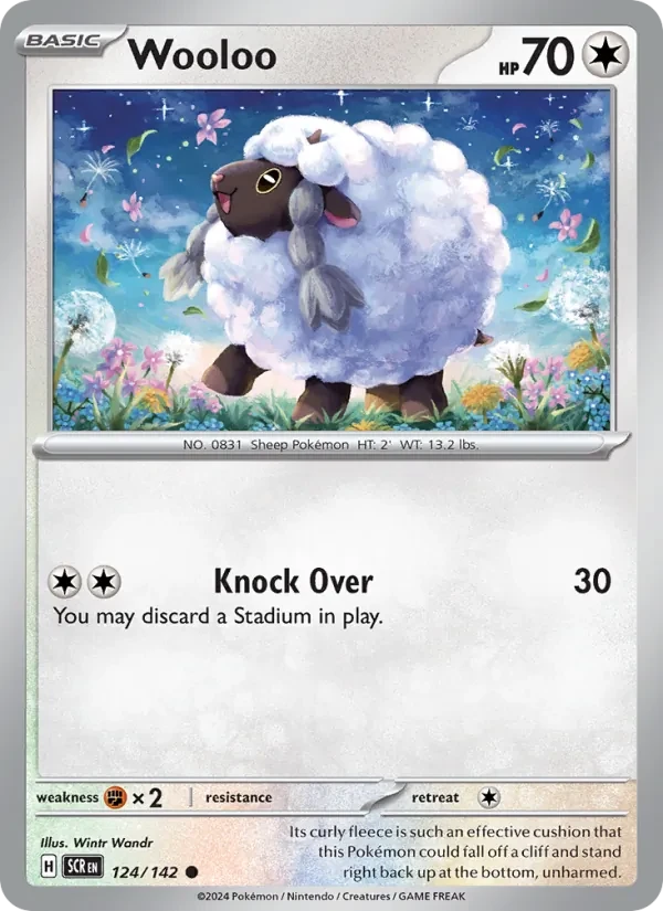 Carta Pokémon Wooloo 124/142 Stellar Crown