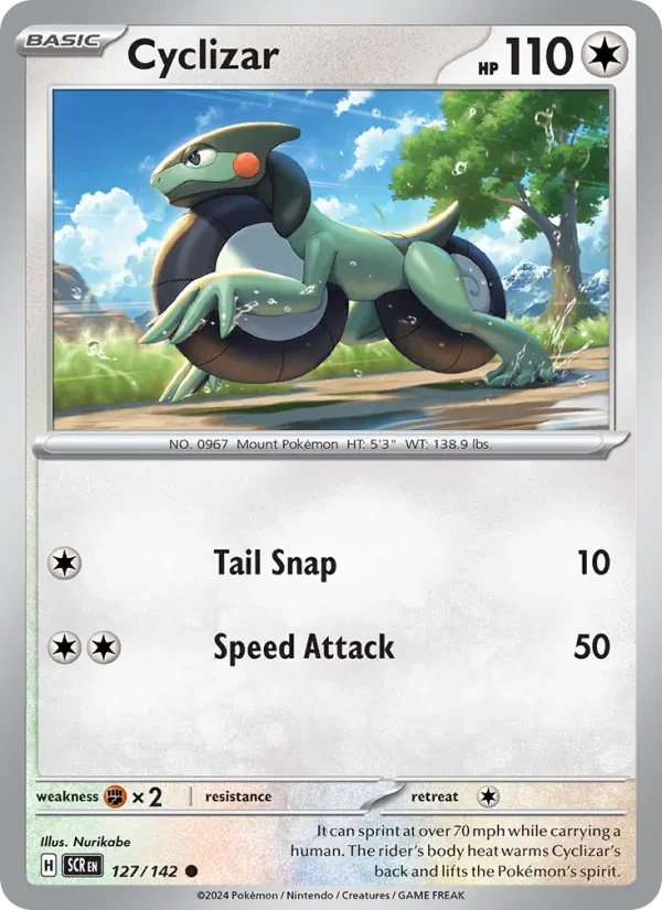 Cyclizar 127/142 Stellar Crown Pokémon Karte