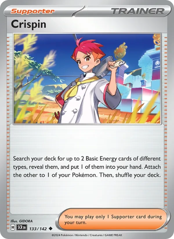 Crispin 133/142 Stellar Crown Pokémon card
