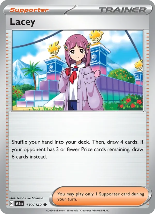 Lacey 139/142 Stellar Crown Pokémon card