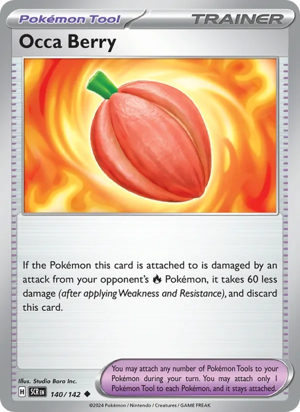 Occa Berry 140/142 Stellar Crown Pokémon card