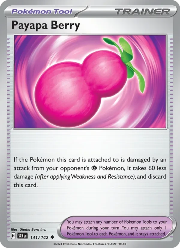 Payapa Berry 141/142 Stellar Crown Pokémon Karte