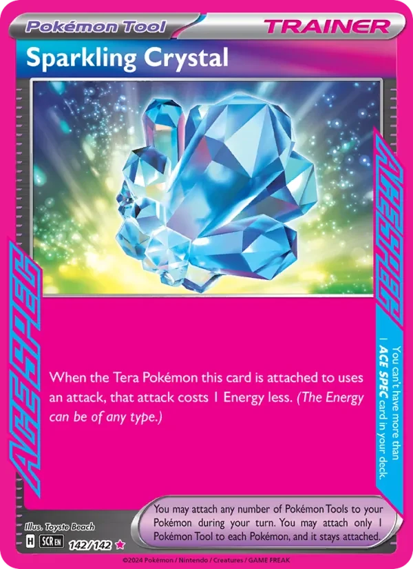 Sparkling Crystal 142/142 Stellar Crown Pokémon card