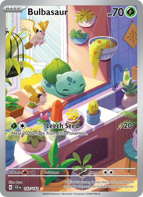 Carta Pokémon Bulbasaur 143/142 Stellar Crown