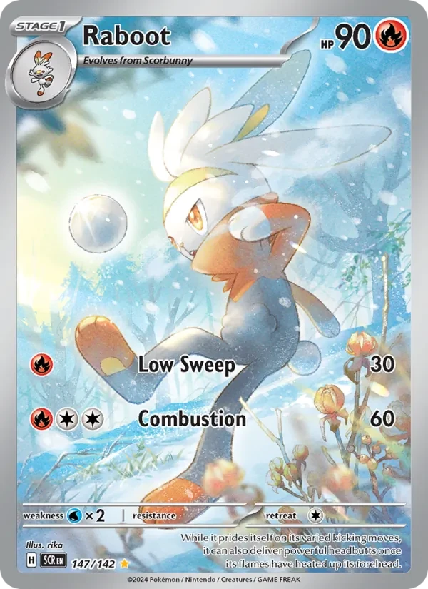 Raboot 147/142 Stellar Crown Pokémon card