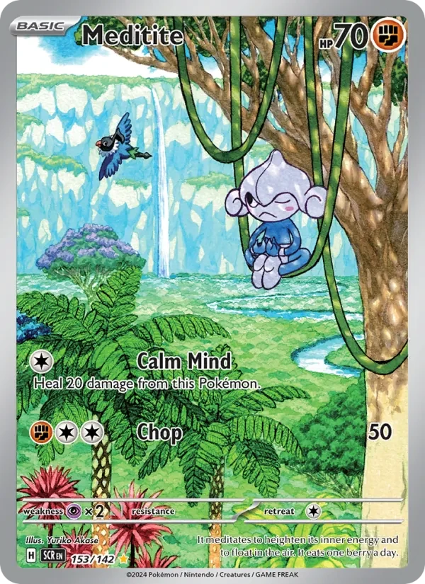Carta Pokémon Meditite 153/142 Stellar Crown