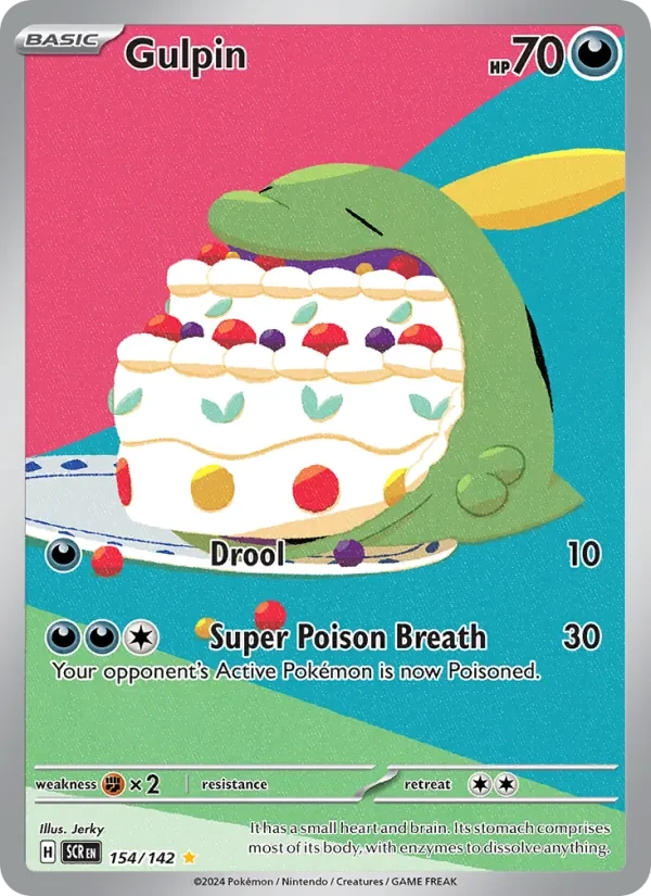 Gulpin 154/142 Stellar Crown Pokémon card