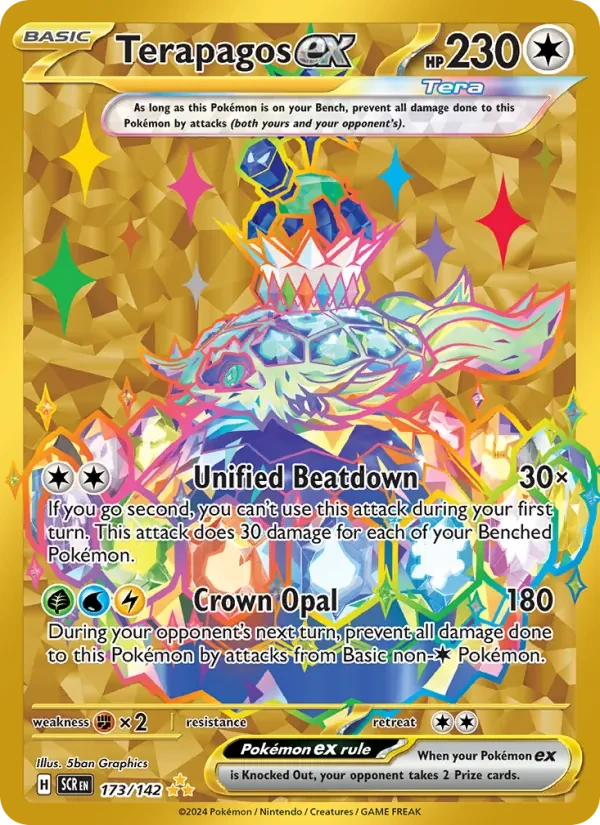 Terapagos ex 173/142 Stellar Crown Pokémon Karte