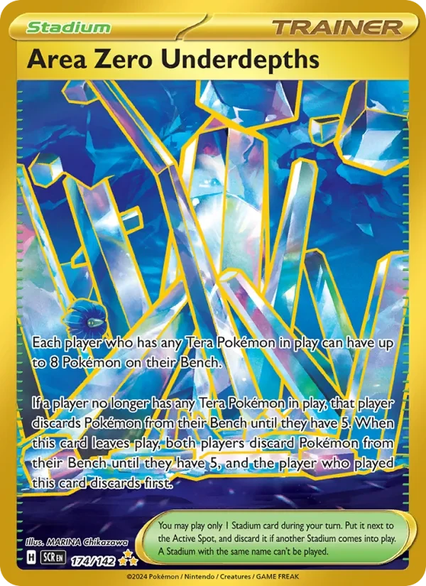 Area Zero Underdepths 174/142 Stellar Crown Pokémon card