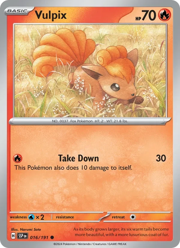 Vulpix 016/191 Surging Sparks Pokémon card