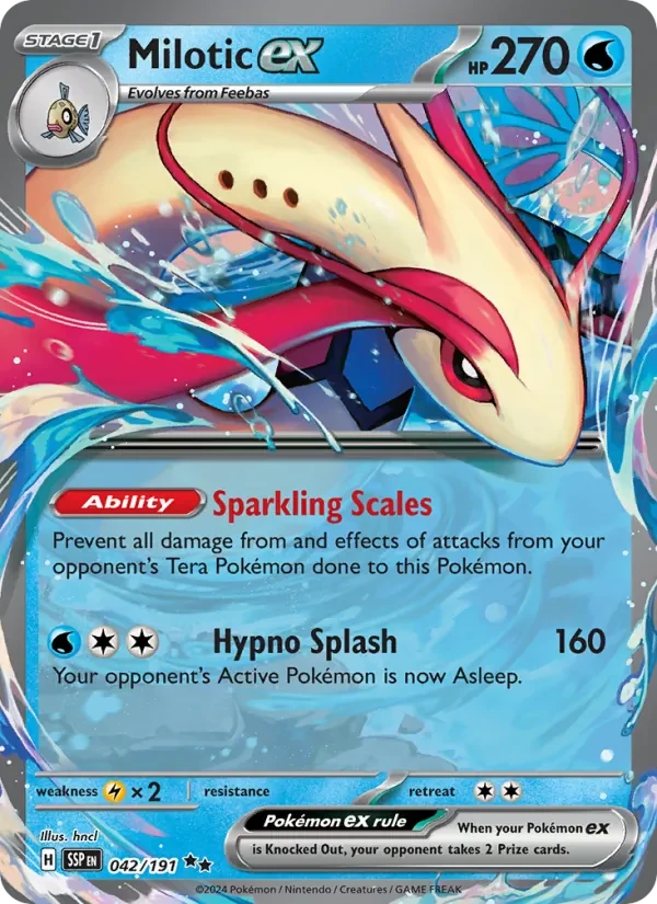 Milotic ex 042/191 Surging Sparks Pokémon card
