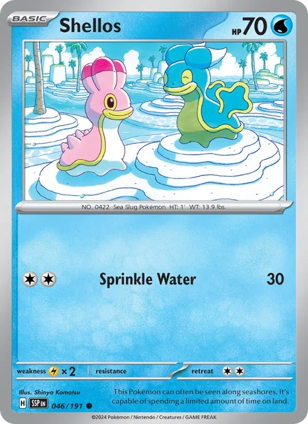 Shellos 046/191 Surging Sparks Pokémon card