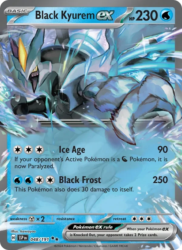 Black Kyurem ex 048/191 Surging Sparks Pokémon card