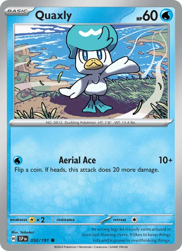 Quaxly 050/191 Surging Sparks Pokémon card
